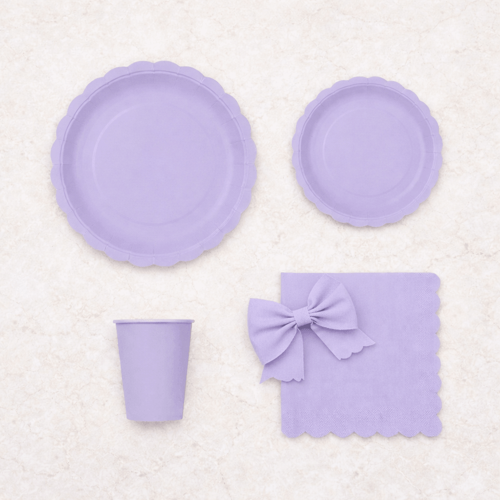 Purple Pastel Tableware Set