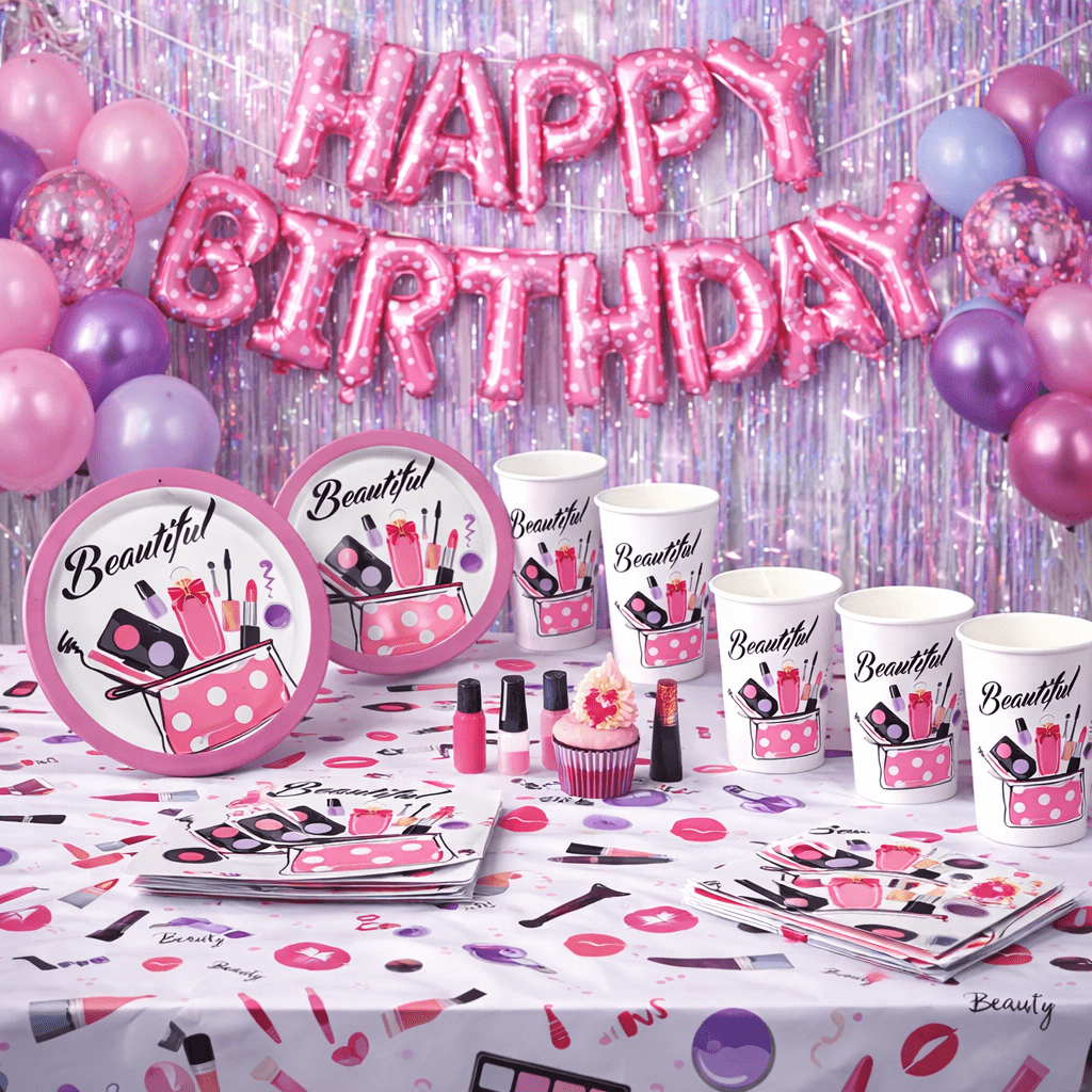 Beauty Queen Birthday Party Kit – Pink Glam Theme 