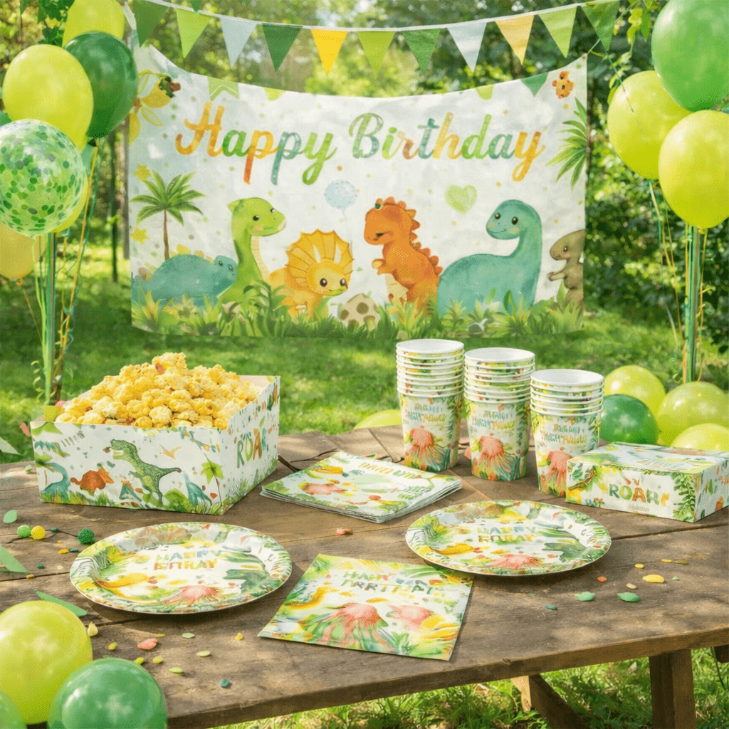 Dinosaur Birthday Party Decoration Set 