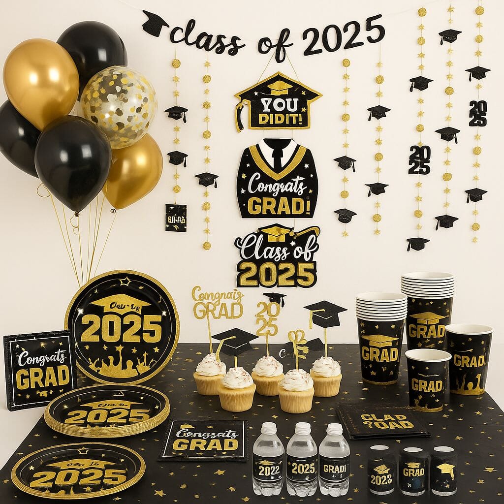 Graduation Table Party Kit – Class of 2025 