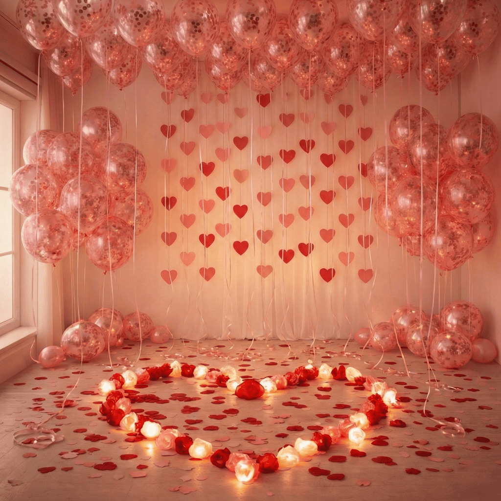 Romantic Pink Decoration Set 