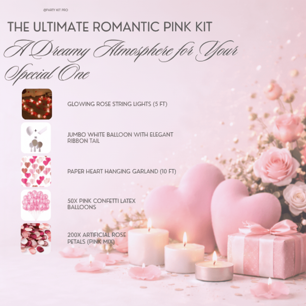 Romantic Pink Decoration Set 