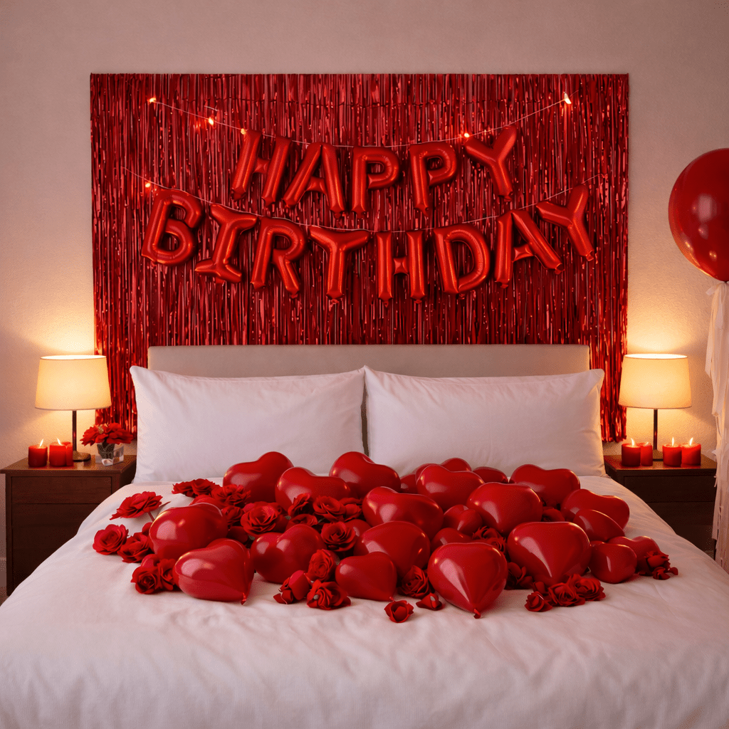 Romantic Red Birthday Set 