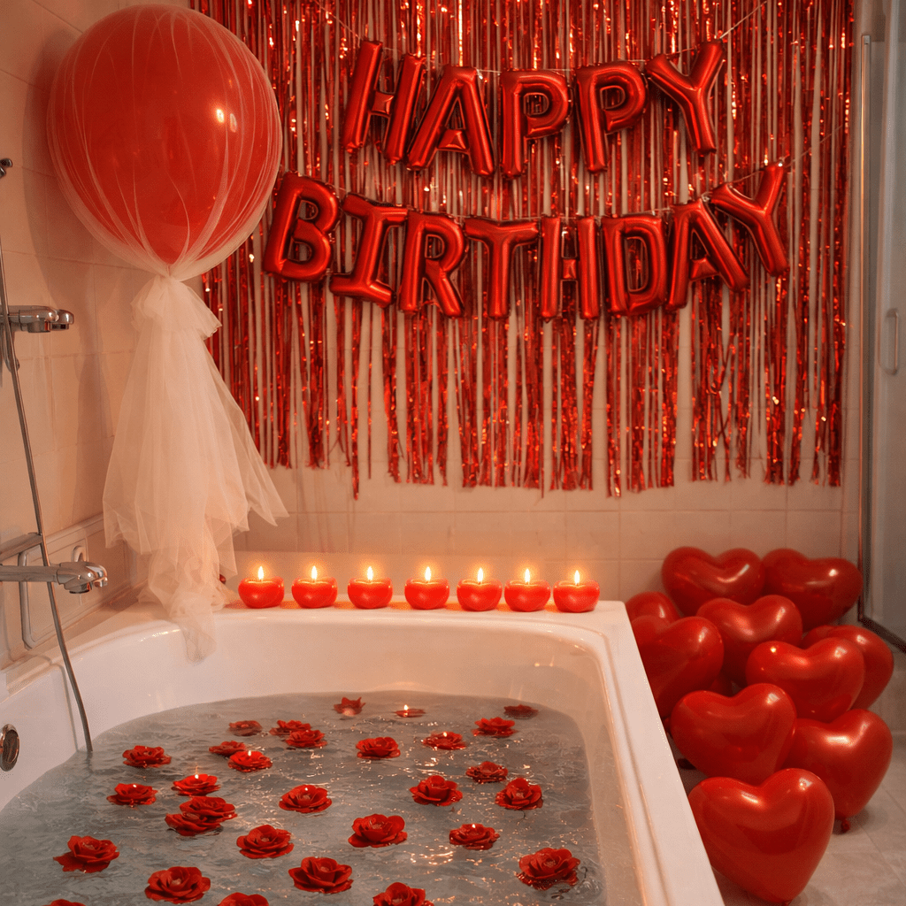Romantic Red Birthday Set 