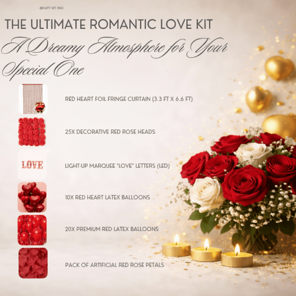 Romantic Red Love Decor Kit 