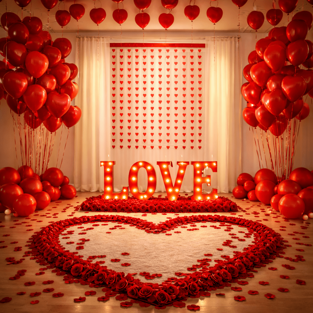 Romantic Red Love Decor Kit 