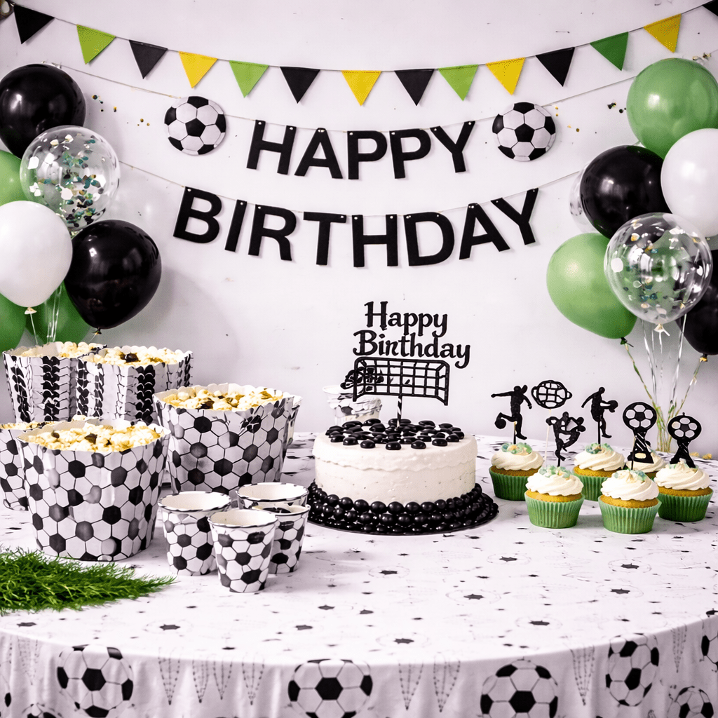 Soccer Birthday Party Decoration Set 